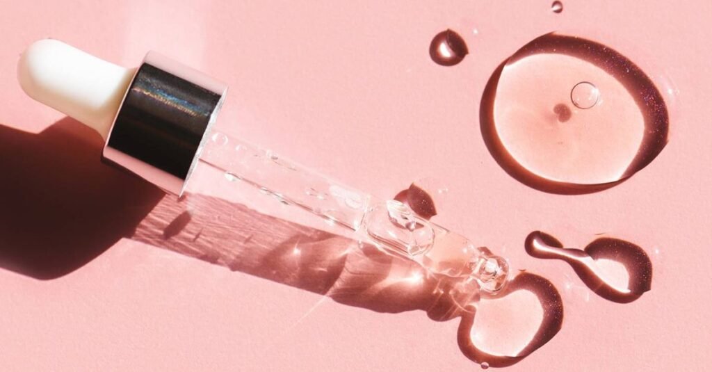 minimal skincare serum dropper with clean aesthetic representing simple skincare routine